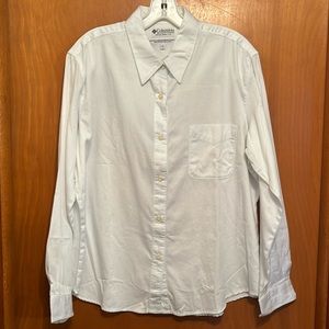 Columbia White Button Blouse Shirt Sz XL NWT
